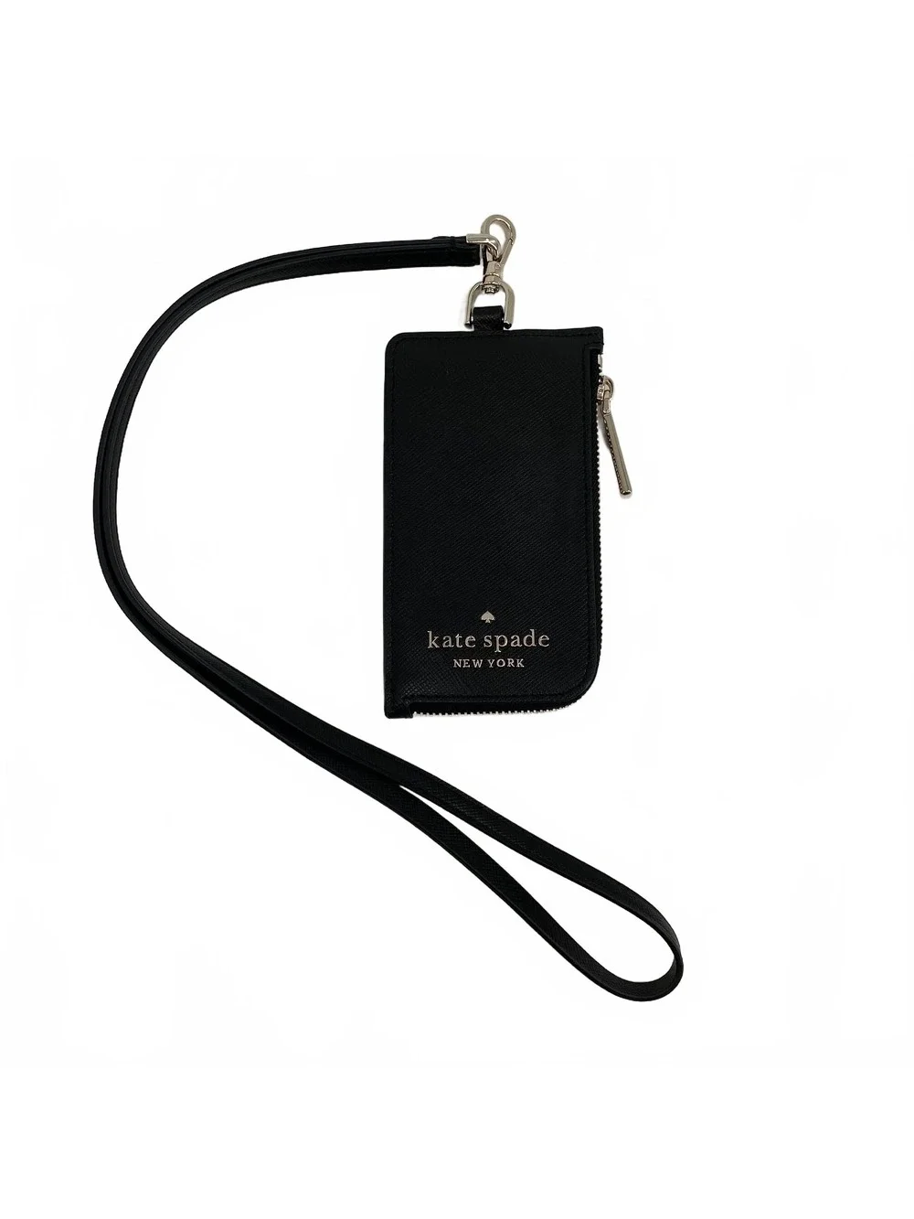 Kate Spade Black Leather Wristlet | OS Regular Clutch